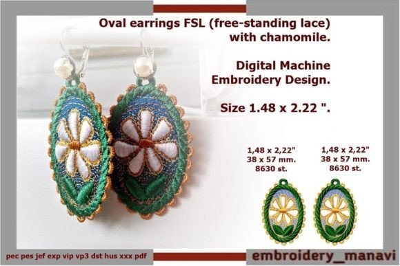 Oval FSL Earrings Chamomile: A Designer’s Review