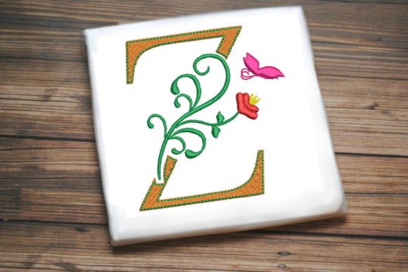Review: Floral Letter Z with Butterfly Design