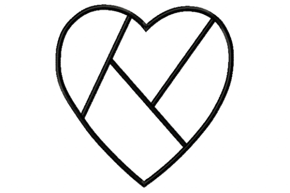 Reviewing Heart Divided Applique for Etsy Shops