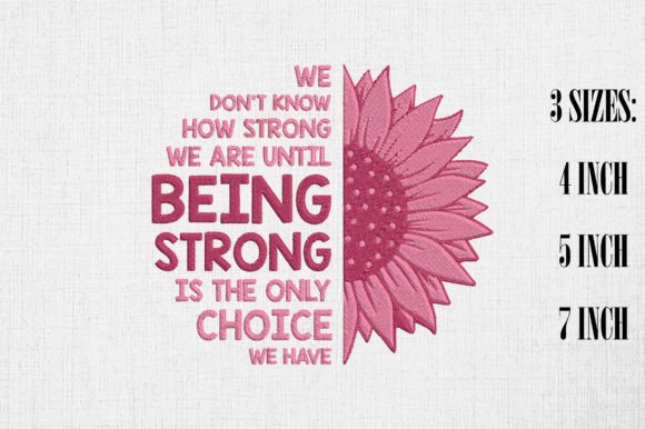 Sunflower Pink Breast Cancer Awareness Design Review